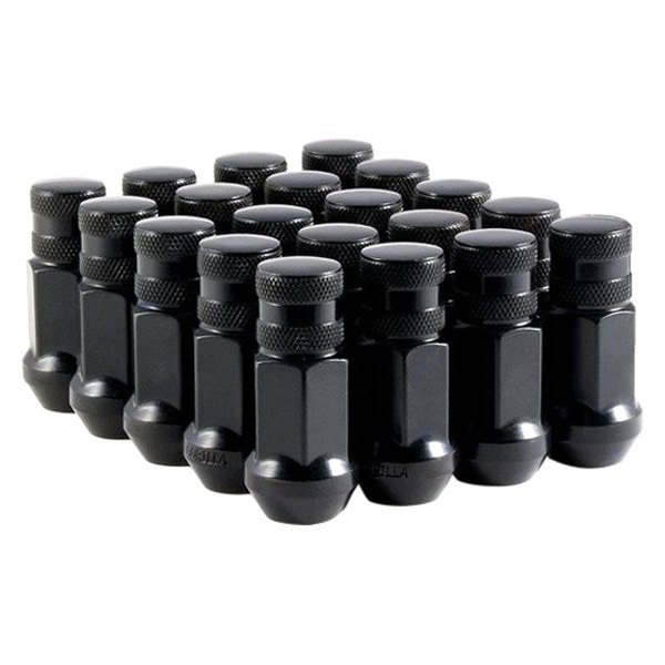Gorilla Automotive® - Black Chrome Forged Steel Racing Closed End Cone Seat Lug Nuts