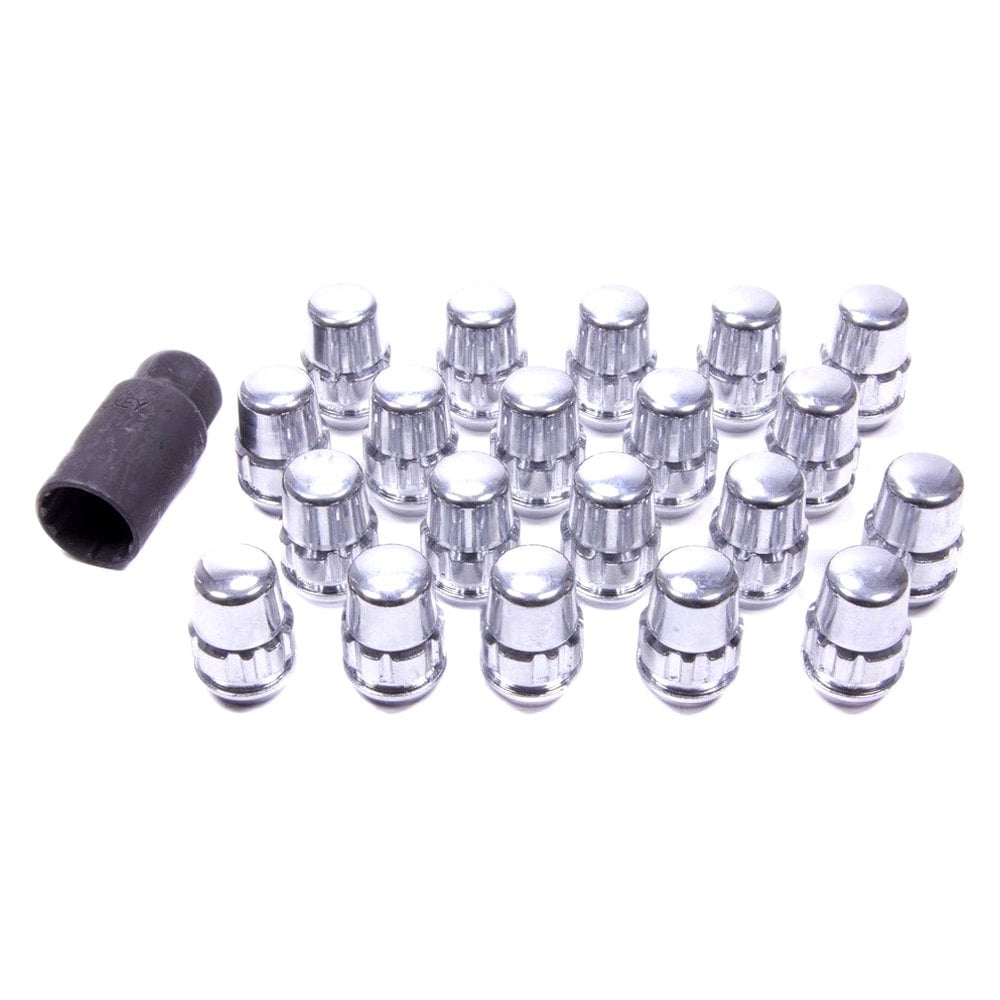 Gorilla Automotive® 71643N Chrome Cone Seat Acorn Wheel Locks