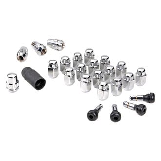 Gorilla Automotive® 71933 - Chrome Cone Seat Acorn Lug Wheel Installation Kit