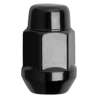 Gorilla Automotive® - Black Chrome Cone Seat Acorn Bulge Lug Nut
