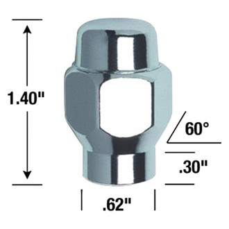 Gorilla Automotive® - Chrome E-T/Ultra Seat Lug Nut