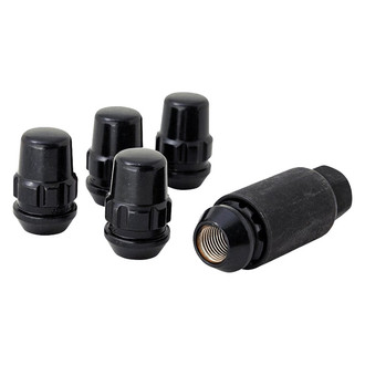 Gorilla Automotive® - Black Chrome Cone Seat Acorn Wheel Locks