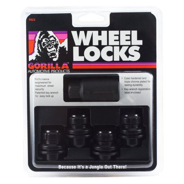 Gorilla Automotive® - Black Chrome Short Mag Mag Seat Wheel Locks