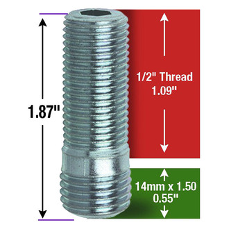 Gorilla Automotive® - Dual Thread Lug Stud