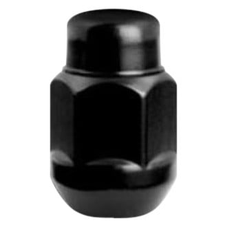 Gorilla Automotive® - Black Chrome Cone Seat Acorn Bulge Lug Nut