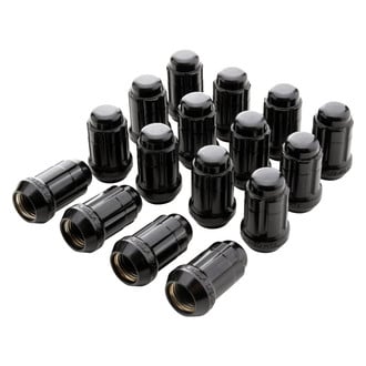 Gorilla Automotive® - Black Chrome Cone Seat Small Diameter Acorn Lug Nuts