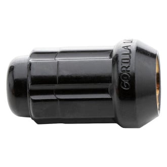 Gorilla Automotive® - Black Chrome Cone Seat Small Diameter Acorn Lug Nuts