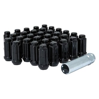 Gorilla Automotive® - Black Chrome Cone Seat Small Diameter Duplex Acorn Lug Nuts