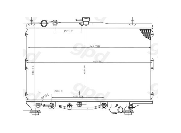 GPD® - Engine Coolant Radiator