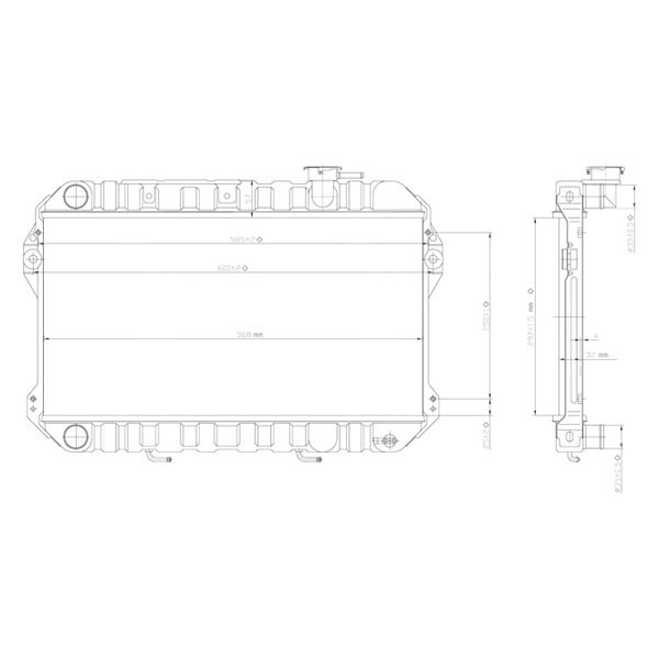 GPD® - Engine Coolant Radiator