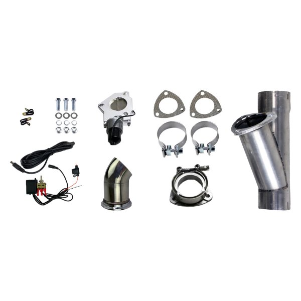 Granatelli Motor Sports® 303525 Aluminized Mild Steel Single