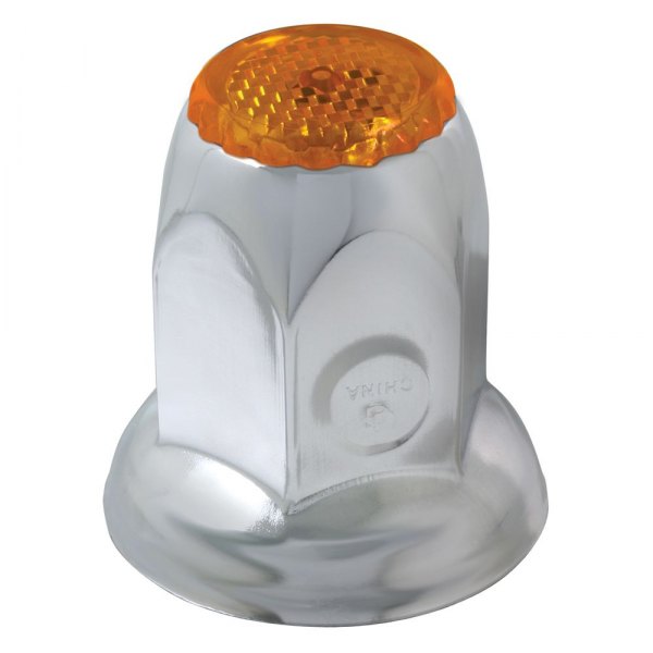 Grand General® - Amber Reflector Style Push-On Lug Nut Cover