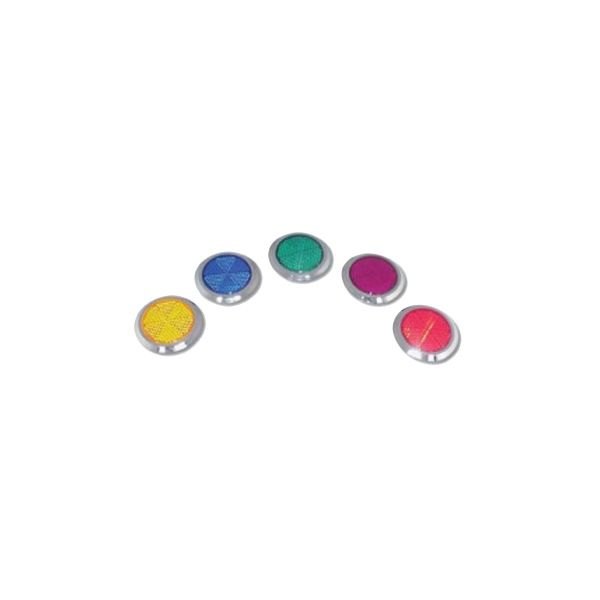 Grand General® - Purple Stick-On Reflector Plugs with Chrome Trim