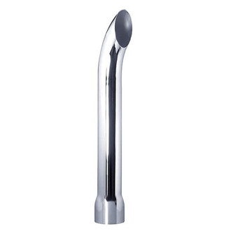 Grand Rock® - Curved ID Style Chrome Exhaust Stack (4" Inlet, 4" Outlet, 84" Height)
