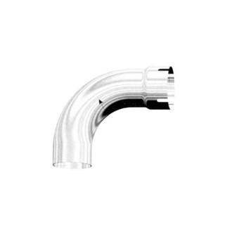 Grand Rock® - Chrome 90 Degree ID-OD Exhaust Elbow (5" Inlet, 5" Outlet, 10" Leg A Length, 10" Leg B Length, 6" CLR)