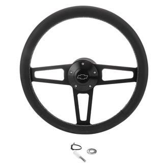 Grant® - 3-Spoke Billet T Series Steering Wheel Installation Kit with Black Grip Color