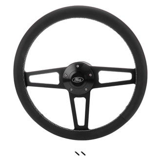 Grant® - 3-Spoke Billet T Series Steering Wheel Installation Kit with Black Grip Color