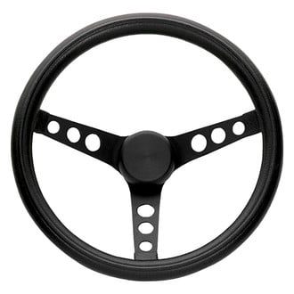 Grant® - 3-Spoke Classic Series Black Foam Steering Wheel with Perforated Spokes