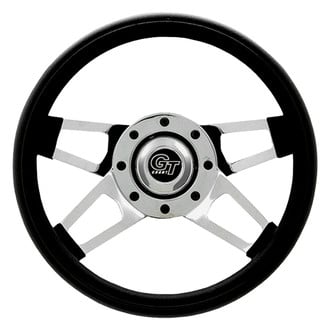 Grant® - 4-Spoke Challenger Style Black Cushioned Foam Steering Wheel