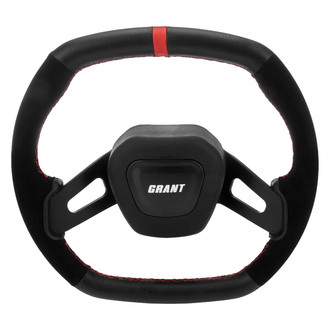 Grant® - 2-Spoke C8 Performance Series Steering Wheel with Orange Accent Color