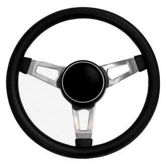 Grant® - 3-Spoke Classic Nostalgia Mopar Tuff Style Black Cushioned Foam Steering Wheel