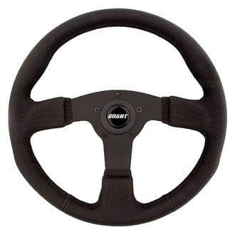 Grant® - 3-Spoke Gripper Series GT Rally Steering Wheel with Black Diamond Textured Grip