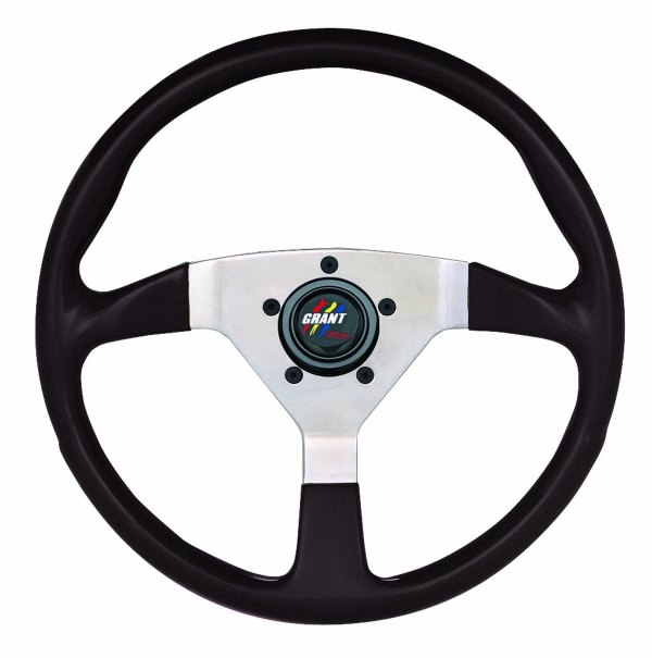 Grant® - 3-Spoke F/X Splash Black Steering Wheel