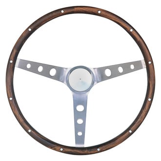 Grant® - 3-Spoke Classic Nostalgia Mustang Style Walnut Hardwood Steering Wheel