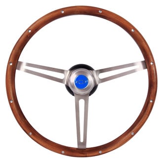 Grant® 967 - 3-Spoke Classic Nostalgia GM Style Walnut Hardwood Steering Wheel