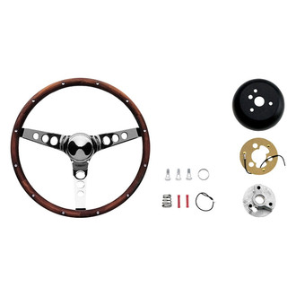 Grant® - 2-Pc Classic Wood Steering Wheel Kit