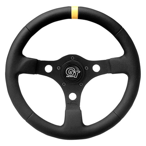 Grant® - 3-Spoke Pro Stock Series Steering Wheel with Yellow Top Marker