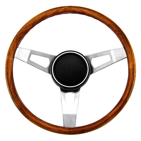 Grant® - 3-Spoke Classic Nostalgia Mopar Tuff Style Walnut Hardwood Steering Wheel