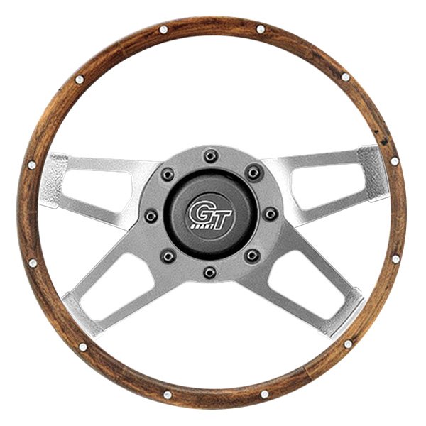 Grant® - 4-Spoke Challenger Style Walnut Hardwood Steering Wheel