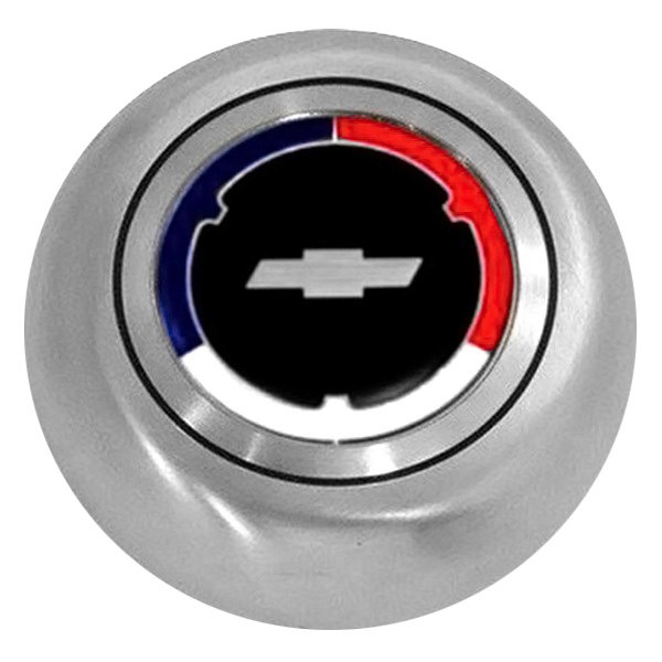 Grant® - Classic/Challenger Style Stainless Steel Horn Button with Red/White/Blue Chevrolet Emblem