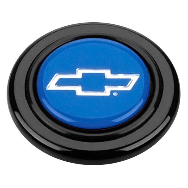 Grant® - Signature Style Horn Button with Blue/Silver Chevrolet Emblem
