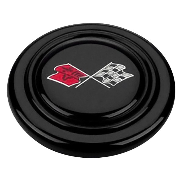 Grant® - Signature Style Horn Button with Corvette Flags Emblem