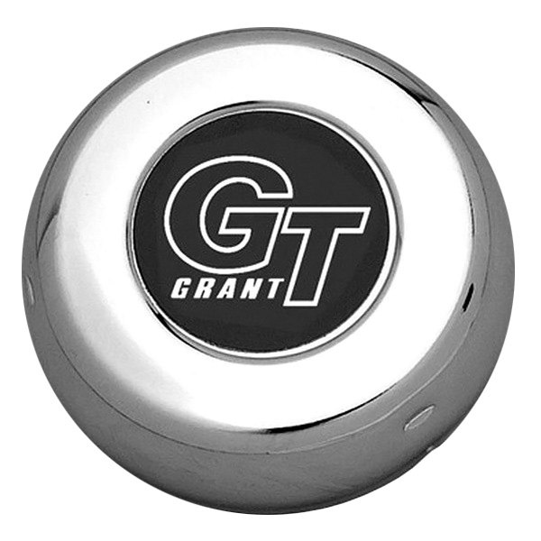 Grant® - Classic/Challenger Style Chrome Horn Button with Grant GT Emblem