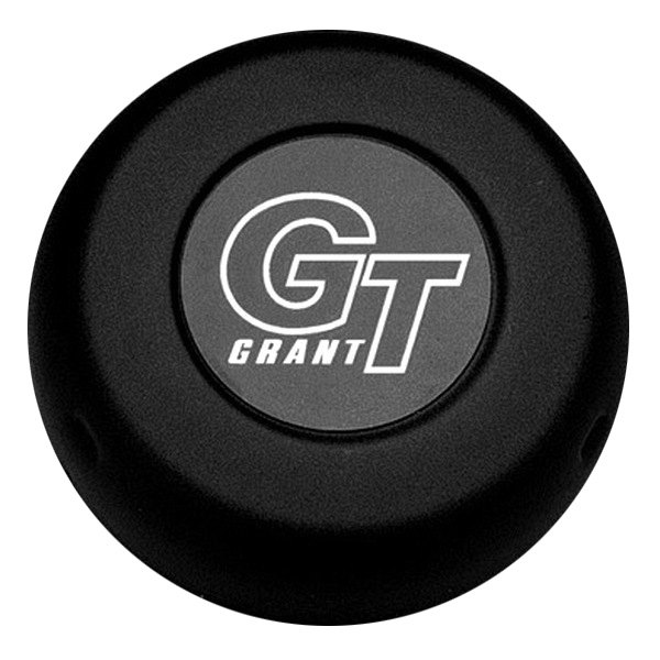 Grant® - Classic/Challenger Style Black Plastic Horn Button with Grant GT Emblem