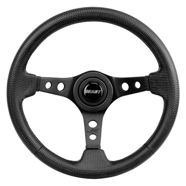 Grant® - 3-Spoke Performance and Race Series Steering Wheel with Black Carbon Fiber Look Grip