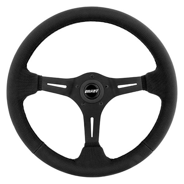 Grant® - 3-Spoke Gripper Series Race Steering Wheel with Black Diamond Textured Grip