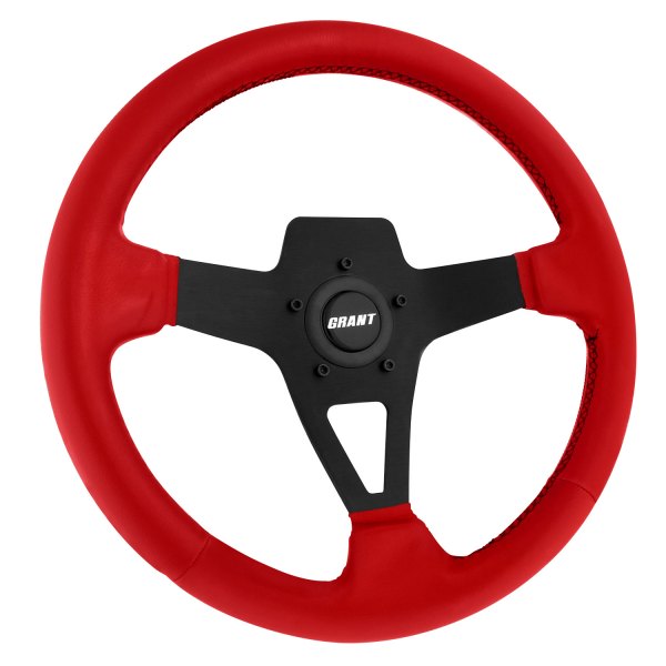 Grant® 8525 - 3-Spoke Edge Series Red Vinyl Steering Wheel