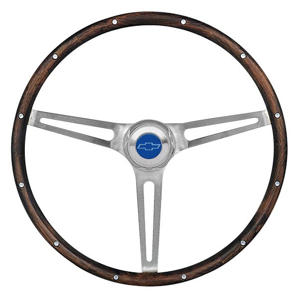 Grant® - 3-Spoke Classic Nostalgia GM Style Walnut Hardwood Steering Wheel