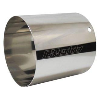 GReddy® - Revolution RS Stainless Steel Round Bolt-On Polished Exhaust Tip (4.5" Inlet, 4.5" Outlet, 4.7" Length)
