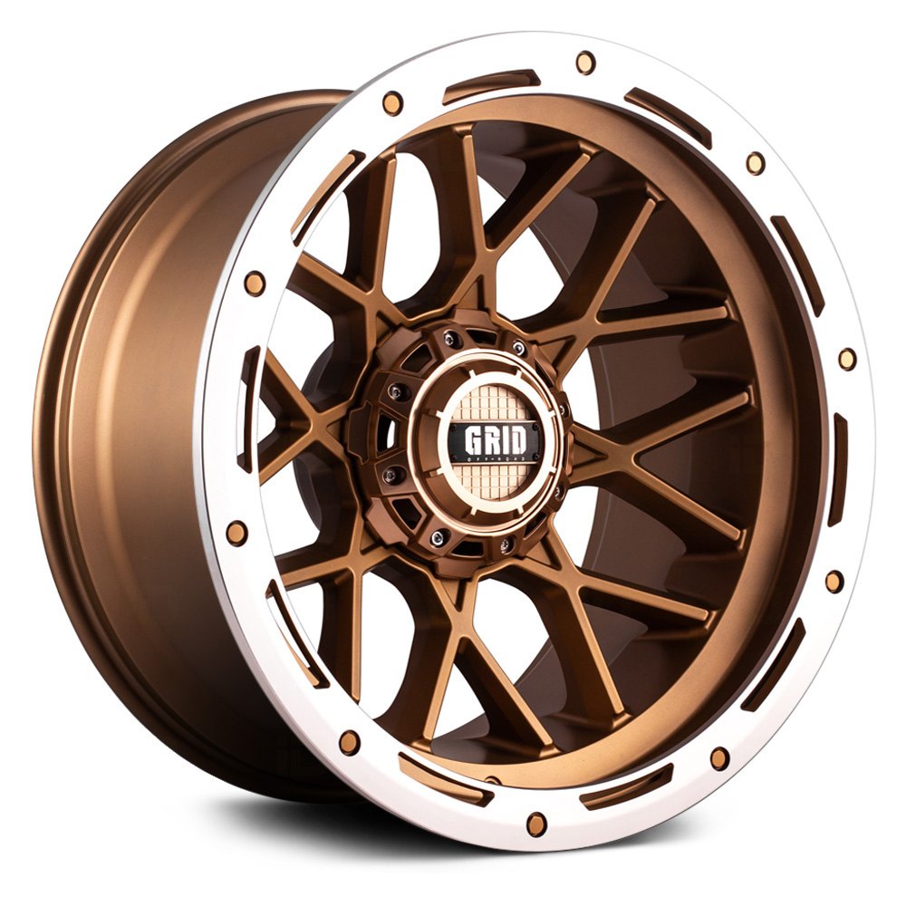 GRID OFFROAD® GD13 Wheels Matte Bronze with Milled Accents Rims