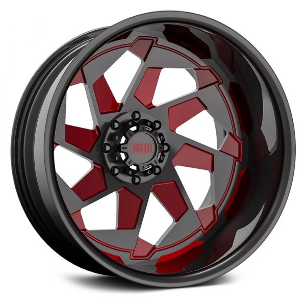 GRID OFF-ROAD® - GF18 2PC Metallic Gray with Red Accents