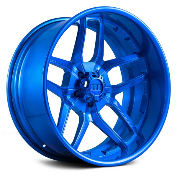 GRID OFF-ROAD FORGED® - GF2 2PC Brushed Blue with 5 Lugs