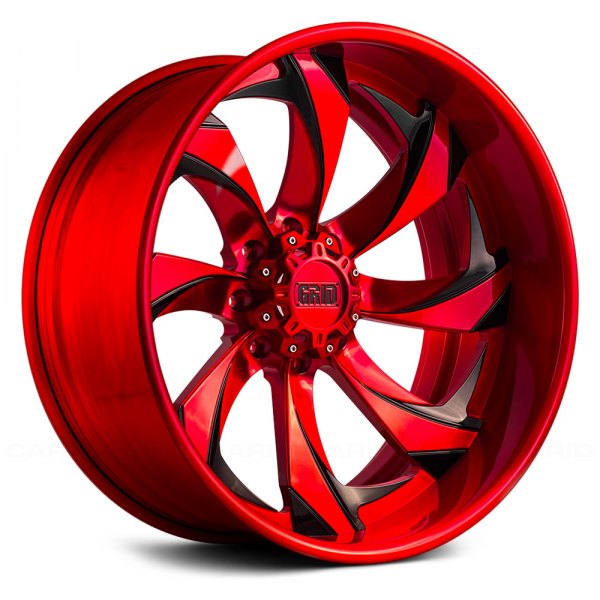 GRID OFF-ROAD FORGED® - GF4 2PC Brushed with Red Black Accents