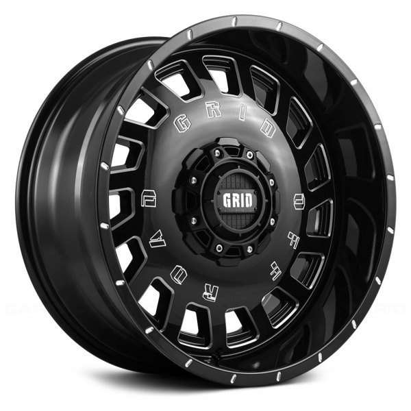 GRID OFF-ROAD® - GD3 Gloss Black with Milled Accents