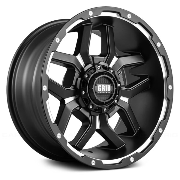 GRID OFF-ROAD® - GD7 Matte Black with Milled Accents
