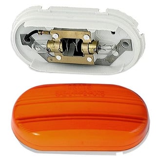Grote® - Optic Lens Yellow Oval Bracket Mount Clearance Marker Light